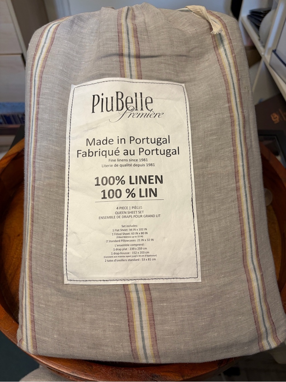 NWT Queen 100% Linen sheet Set